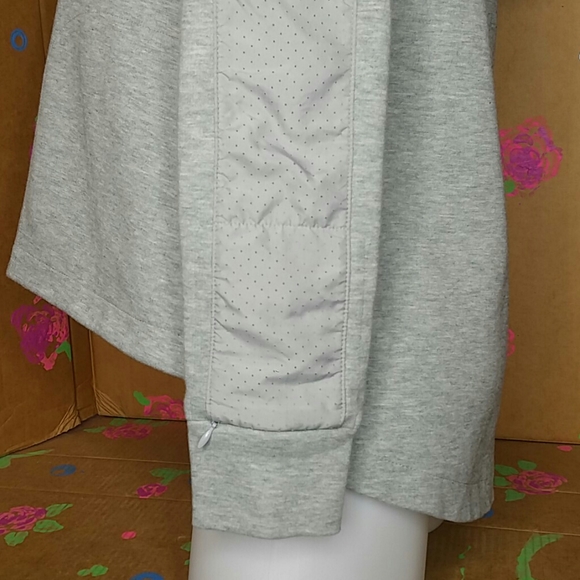 Nike Gray Zip Up Hoodie Hi Lo Hem Size Small - Picture 4 of 11